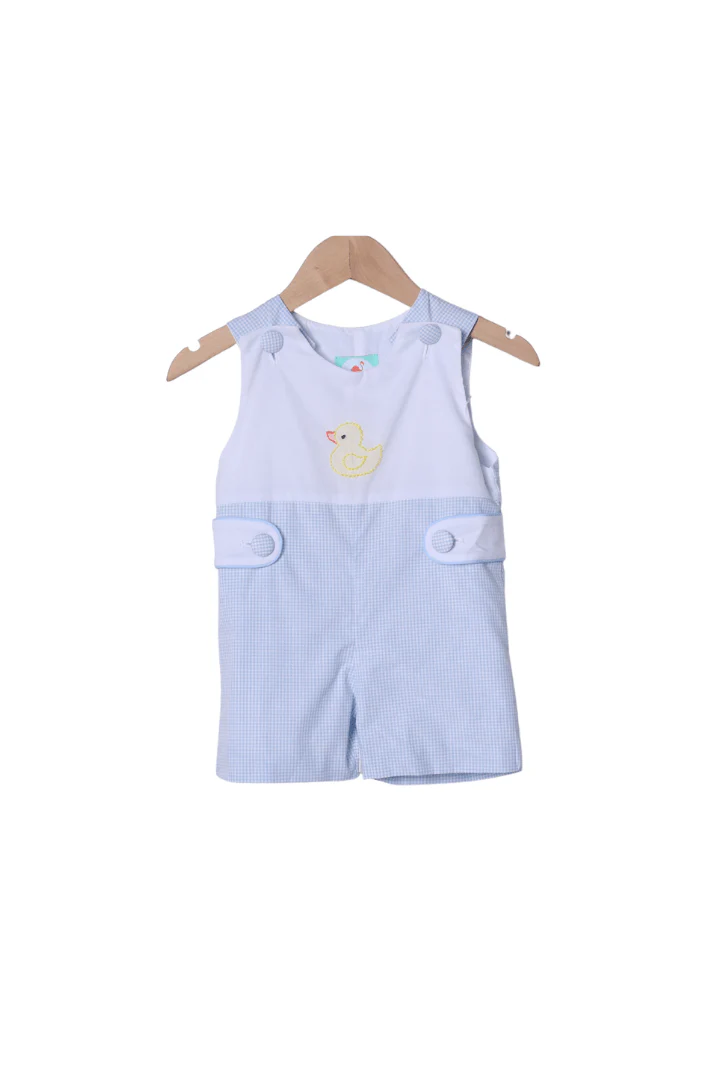 TSF x Shelby Back Shadow Embroidery Duck Blue Gingham Jon Jon - Image 2