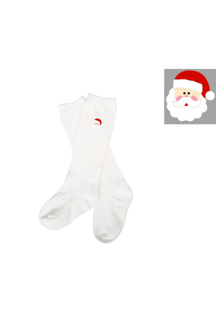 Embroidered Santa Socks - Image 2