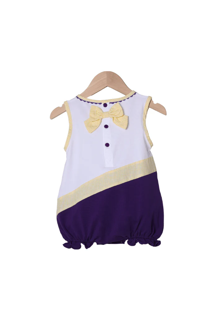 Embroidered Cheer Purple and Yellow Bubble - Image 2