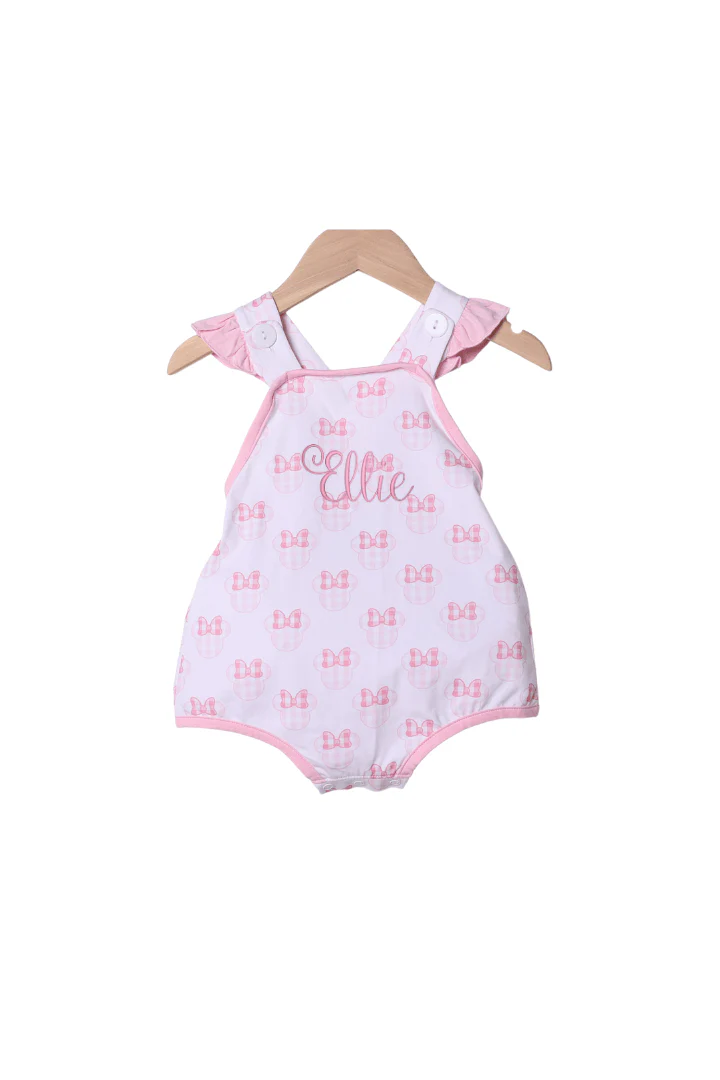 Pink Gingham Mouse Bubble