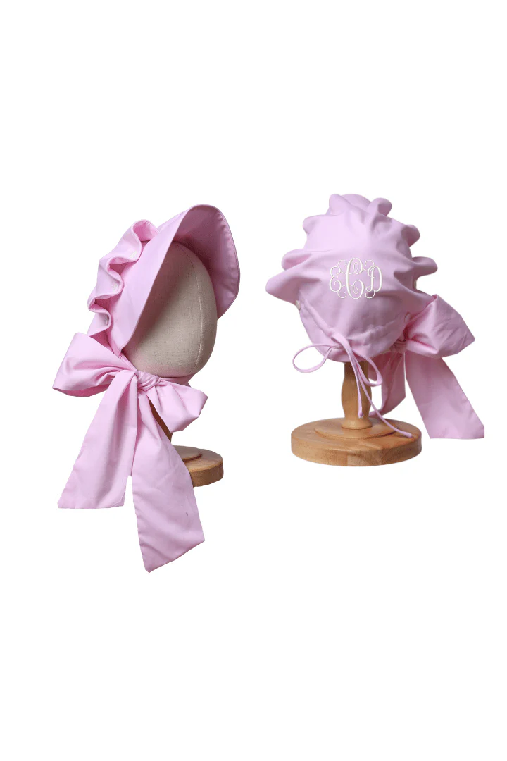 Pink Woven Bonnet