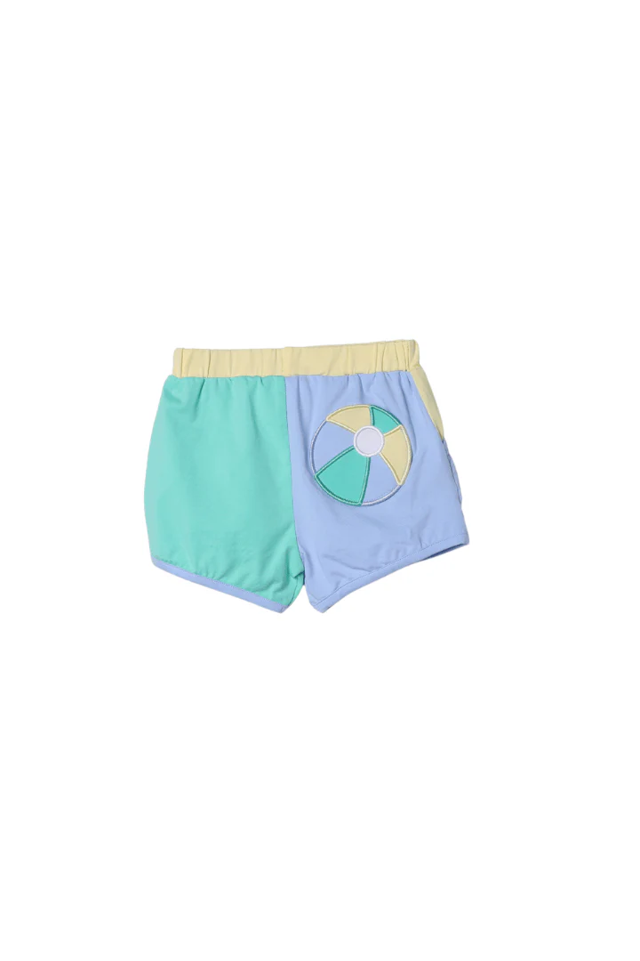 Applique Beach Ball Color Block Short Set - Image 2
