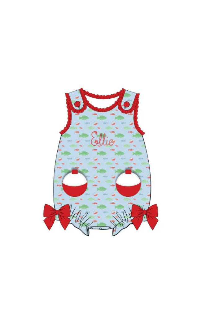 Applique Fishing Bobber Red Bubble - Image 2