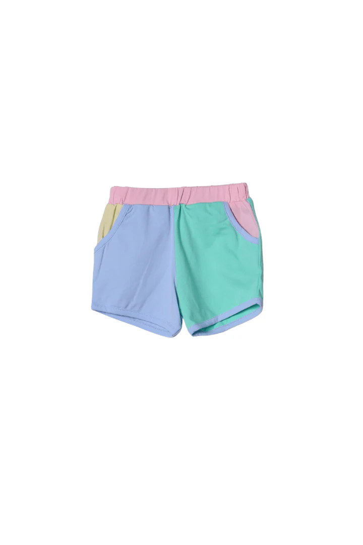 Applique Ferris Wheel Fun Color Block Short Set - Image 2