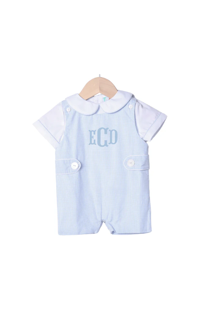 Baby Blue Gingham 2Pc Jon Jon