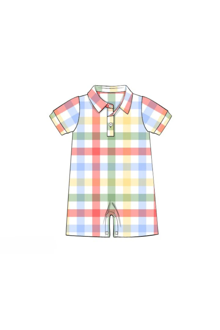 Back To School Plaid Romper - Image 3