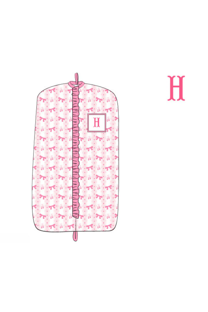 Pre-Order Custom Name Smocked Ballerina Garment Bag