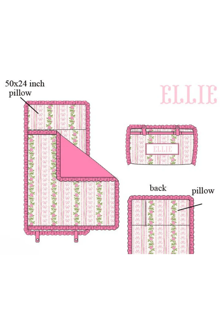 Pre-Order Custom Name Fancy Floral Luggage - Image 7