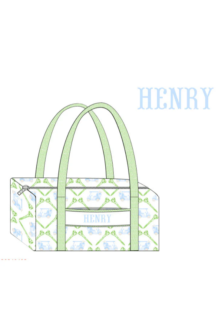 Pre-Order Custom Smock Let's Golf Blue Lunch Box Luggage - Image 4