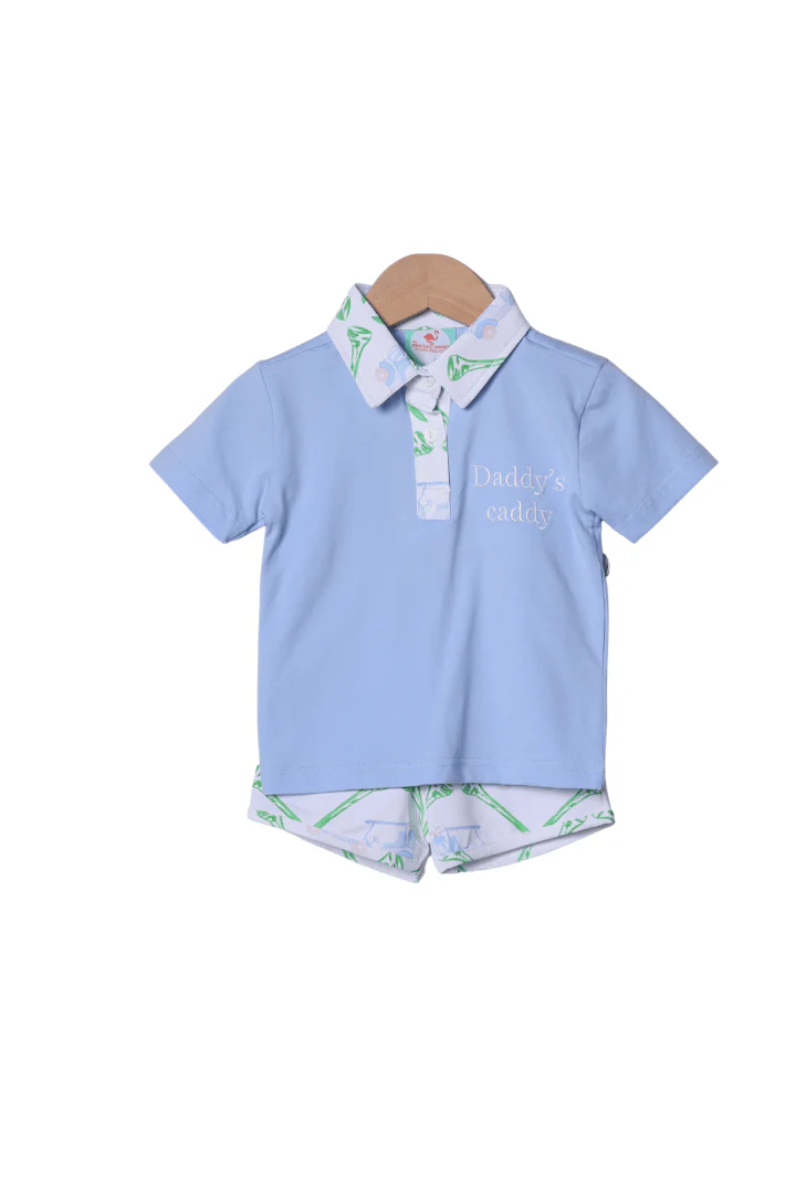 Daddy's Caddy Polo Short Set