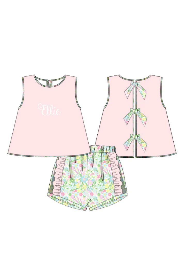 Ellie Floral Knit Short Set - Image 5