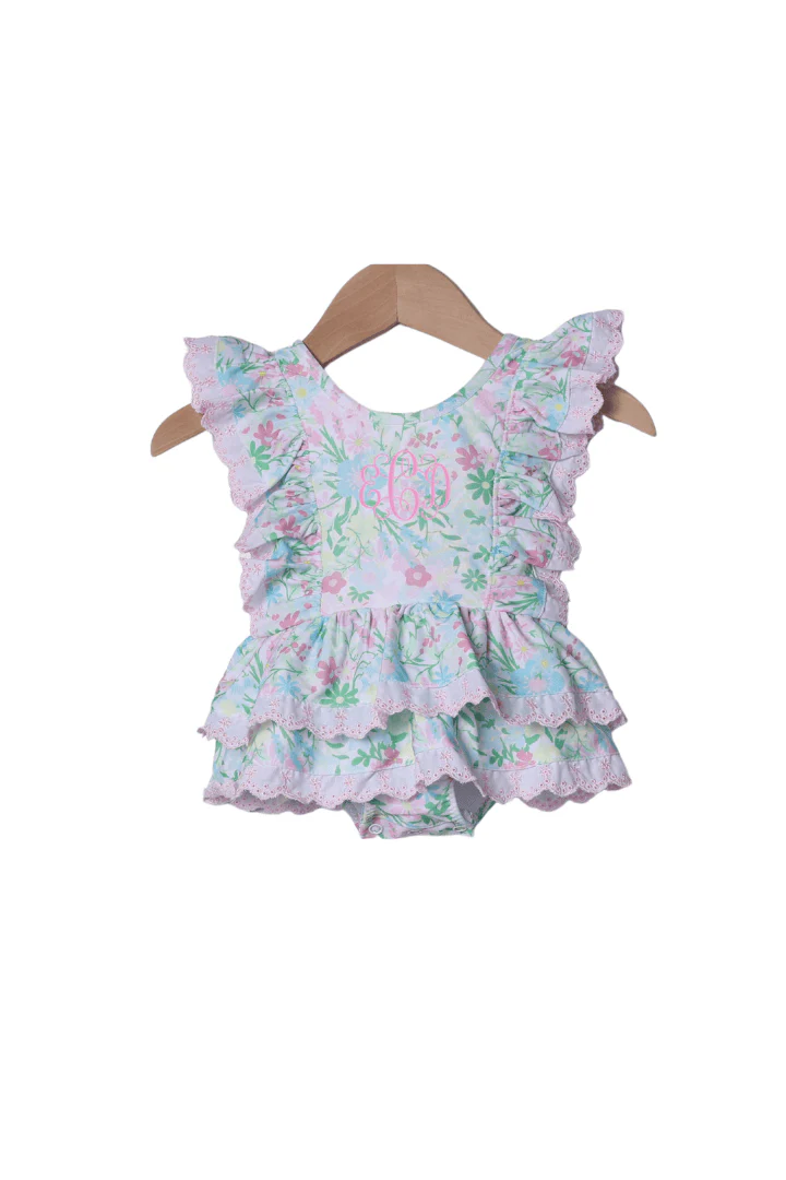 Ellie Floral Ruffle Swimsuit