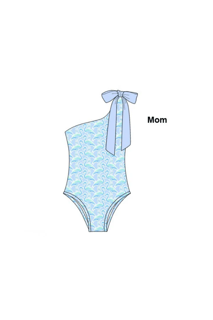 Flamingo Paradise Mom Swimsuit - Image 2