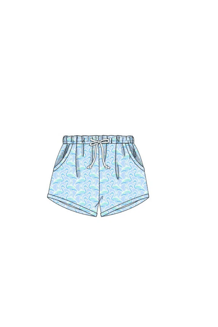 Flamingo Paradise Swim Trunks - Image 2