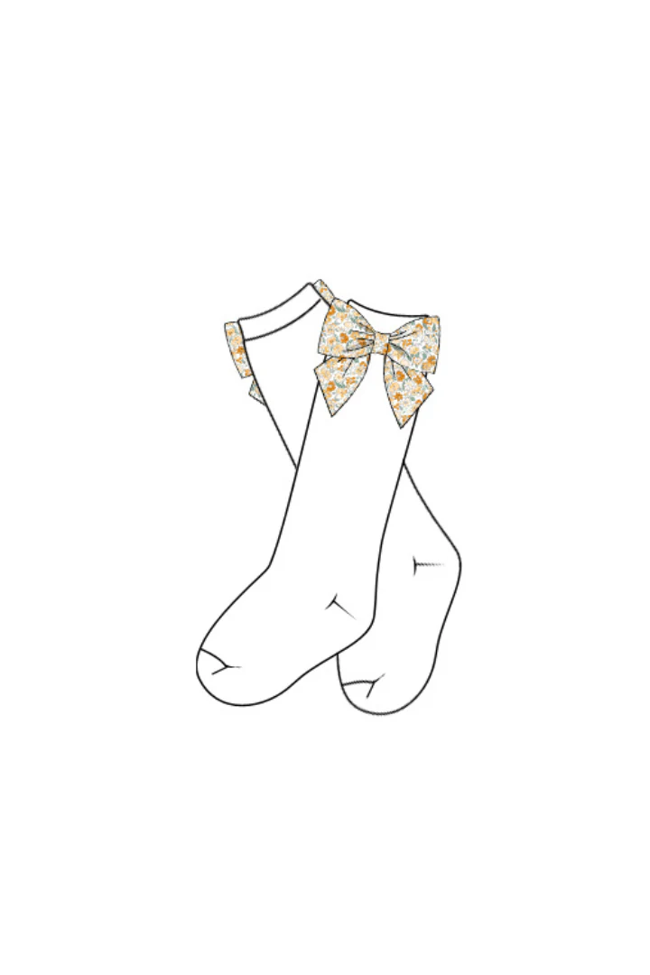 Pre-Order Floral Bow Socks