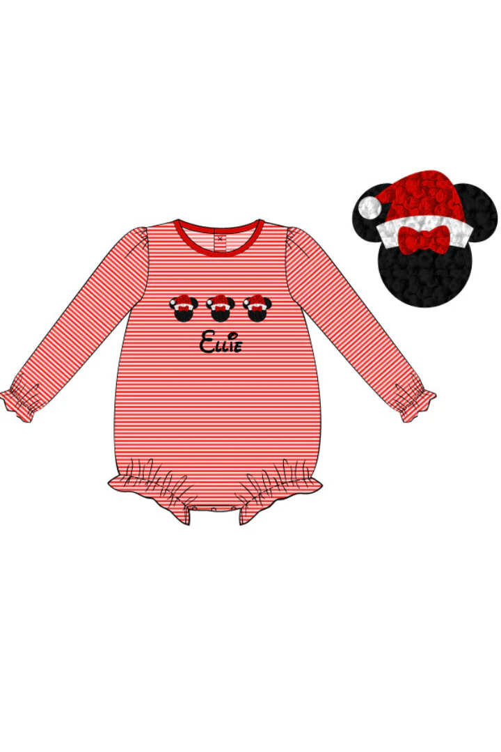 Pre-Order French Knot Minnie Custom Name Bubble