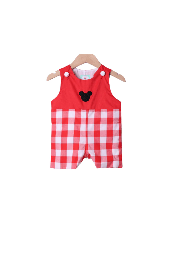 French Knot Mouse Red Gingham Jon Jon
