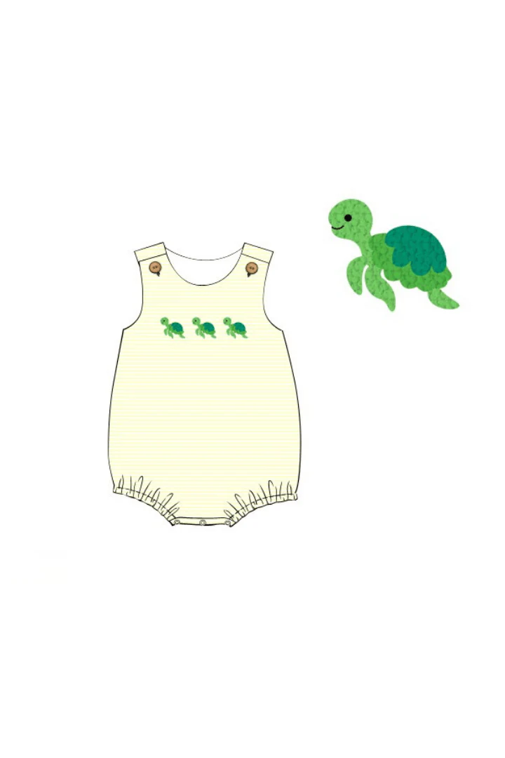 French Knot Turtle Yellow Stripe Bubble - Image 2