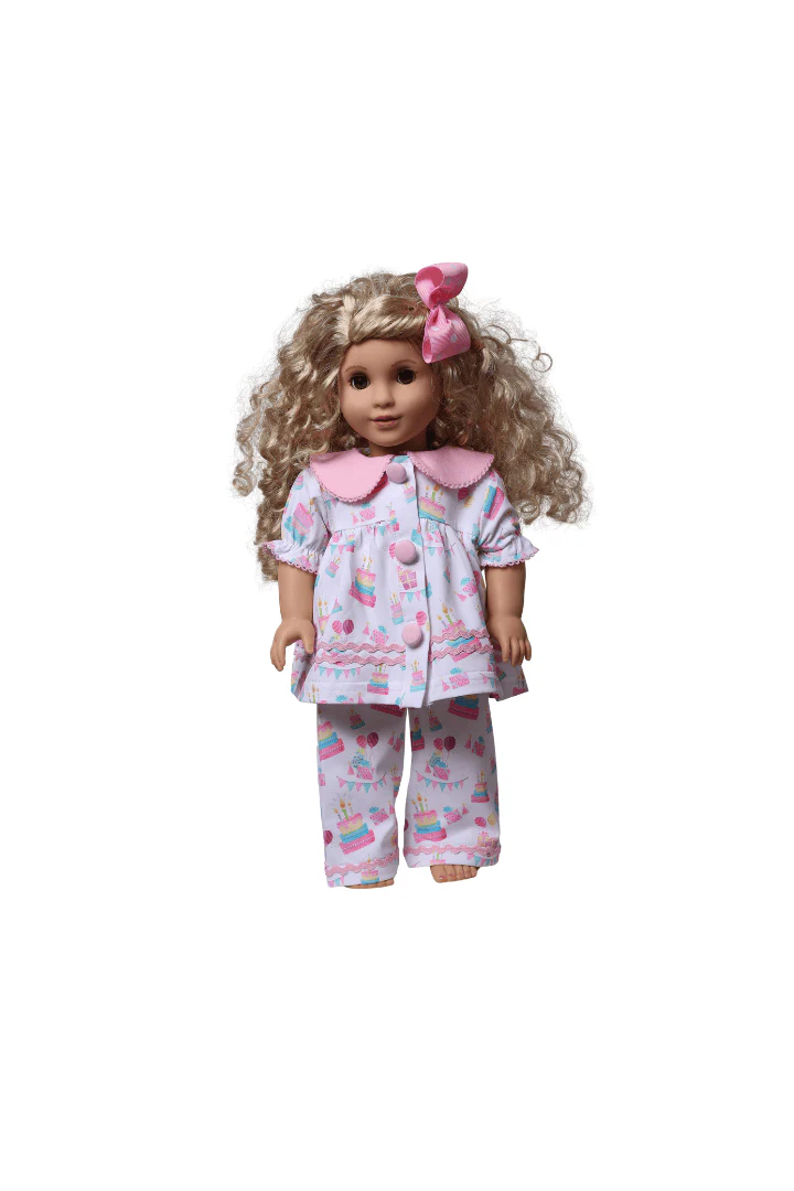 Happy Birthday Knit Pajamas-DOLL