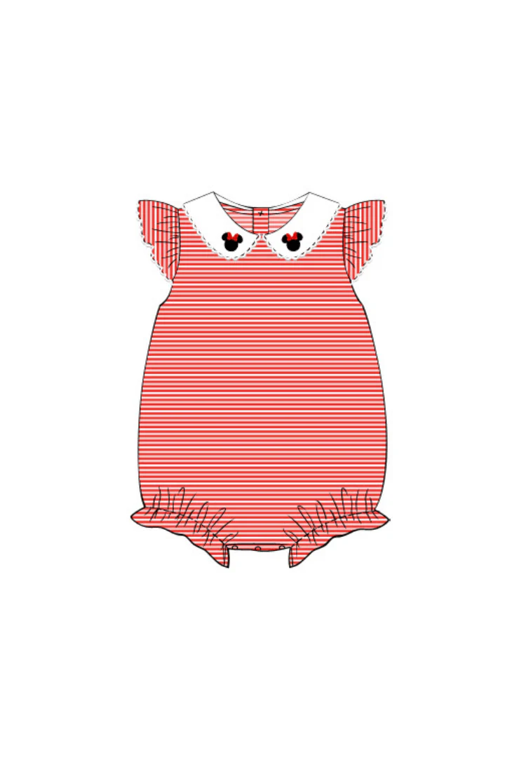 Mouse Red Knit Stripe Flutter Bubble - Image 2