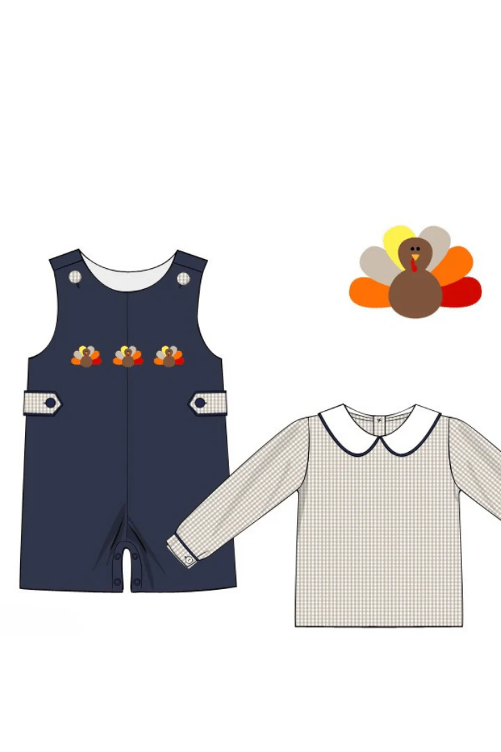 Pre-Order Navy Corduroy Turkey JonJon Set