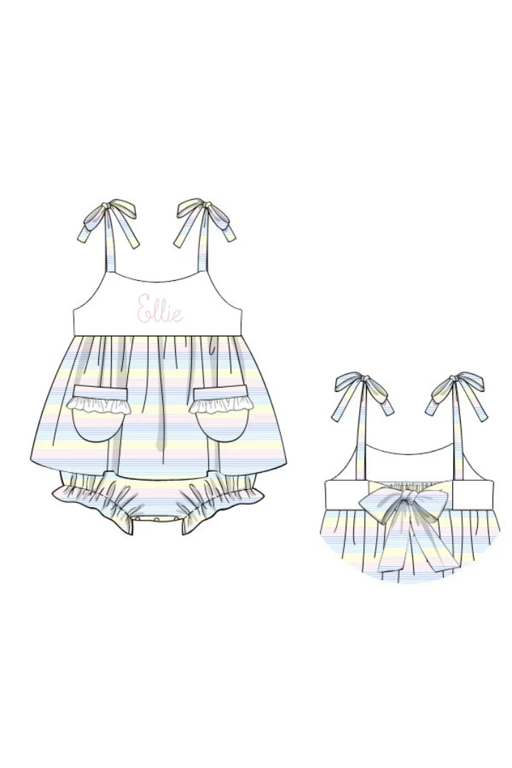 Pastel Stripes Sun Skirted Bubble - Image 3