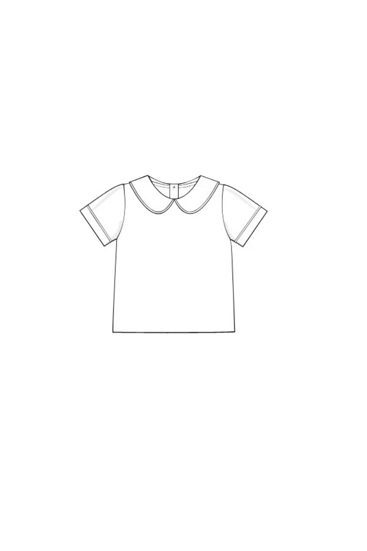 Peter Pan Collar Knit Shirt - Image 3