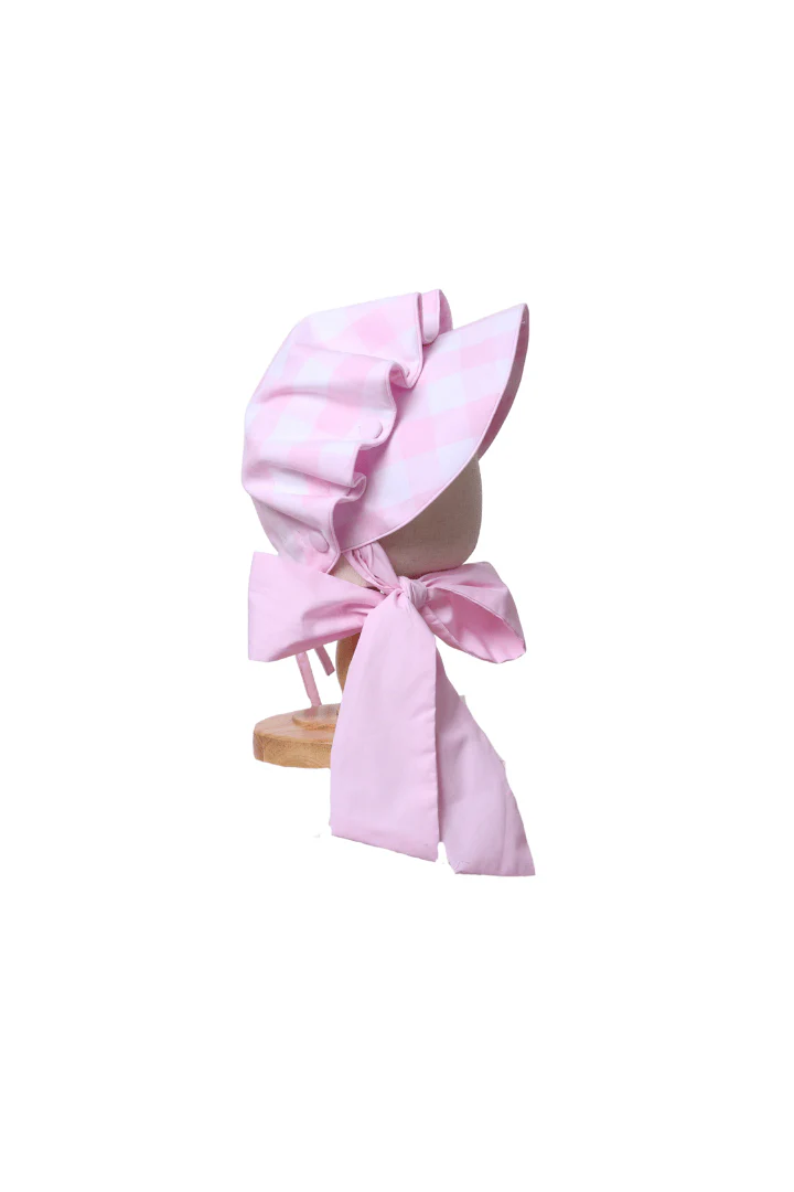 Pink Buffalo Check Bonnet - Image 4