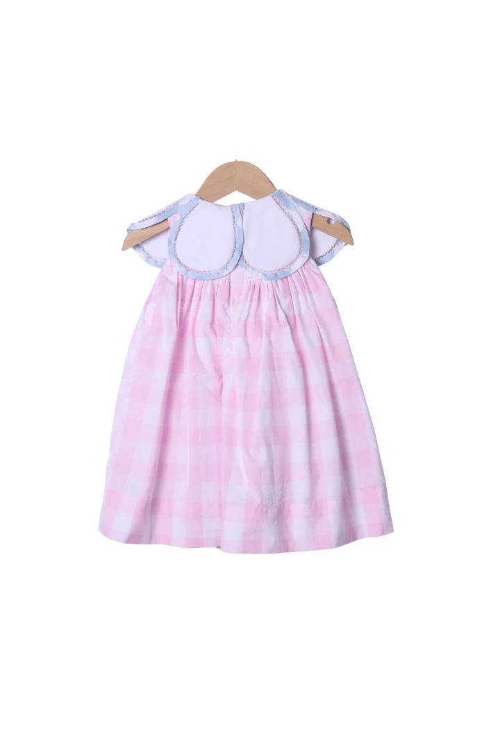 Pink Gingham Tulip Dress - Image 2