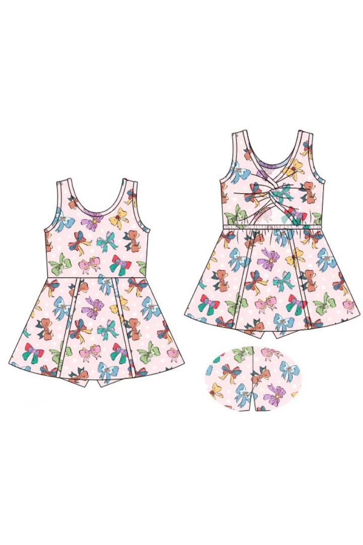 Princess Bow Swing Skort Dress - Image 3