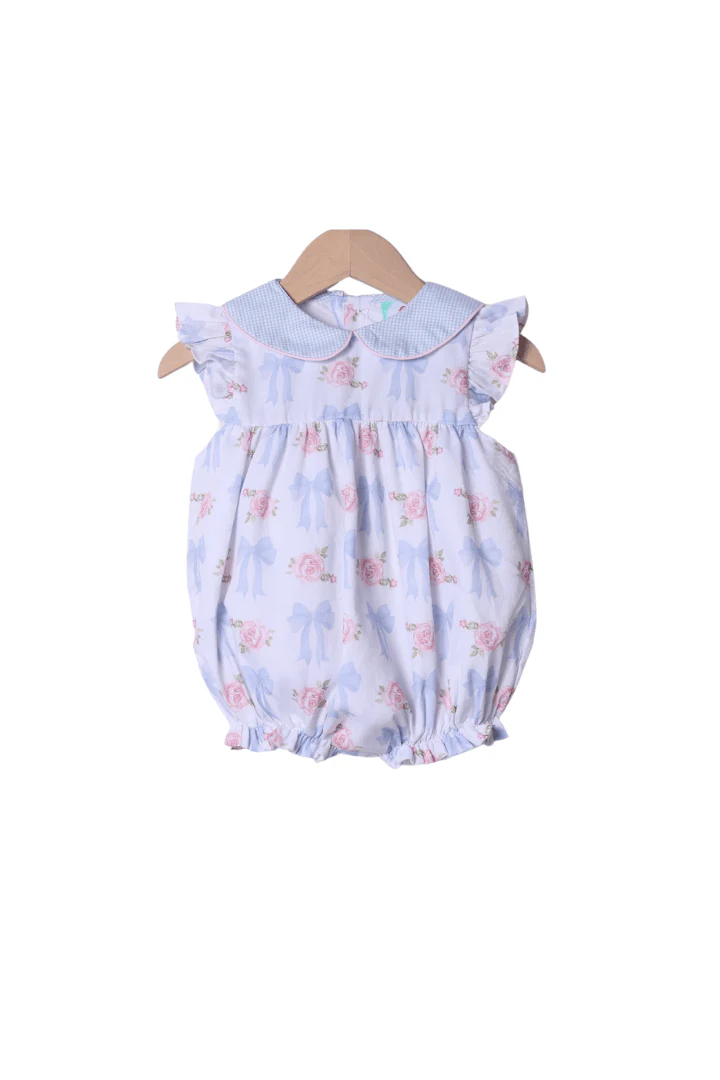 Roses and Bows Flutter Sleeve Bubble