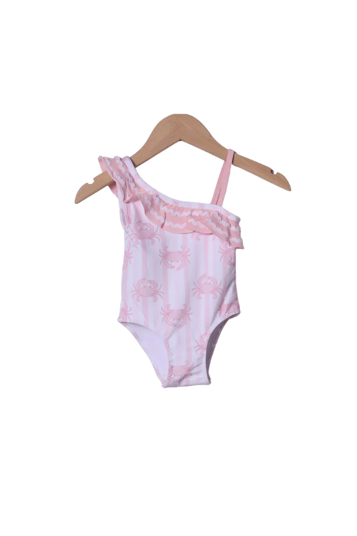Seaside Crab Pink Swimsuit