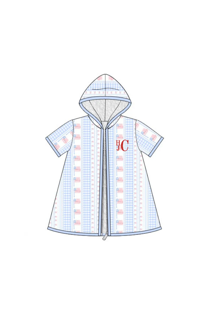 Smocked American Flag Coverup - Image 2