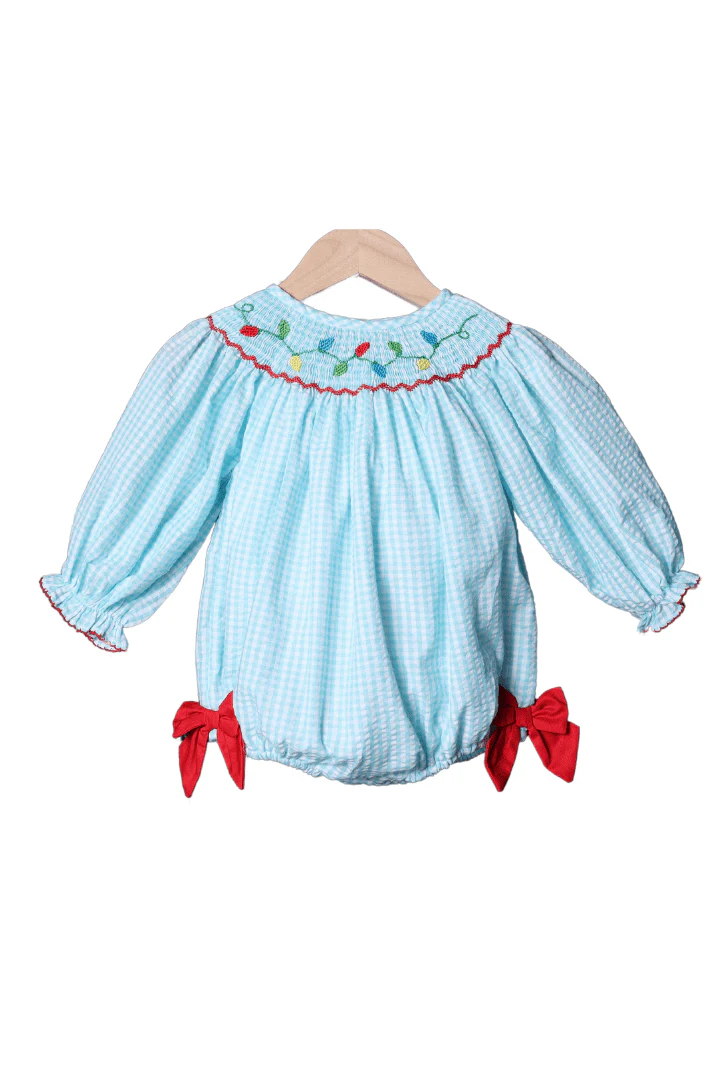 Smocked Christmas Lights Bishop Bubble
