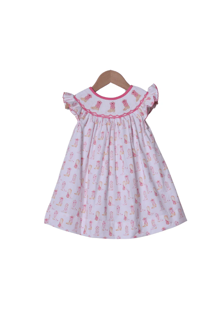 Smocked Cowgirl Boots Dress