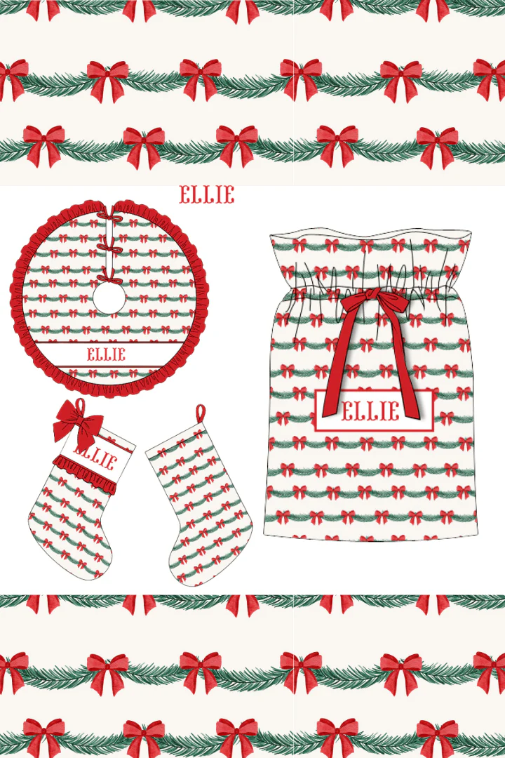 Pre-Order Smocked Custom Name Garland Trimmings