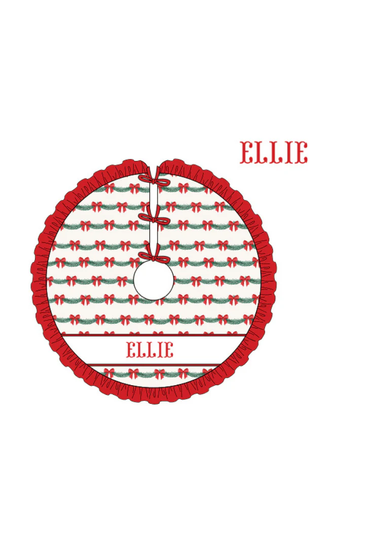 Pre-Order Smocked Custom Name Garland Trimmings - Image 2