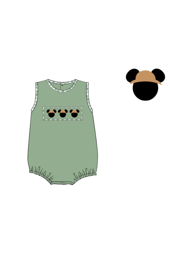 Smocked Sage Safari Mouse Bubble - Image 2