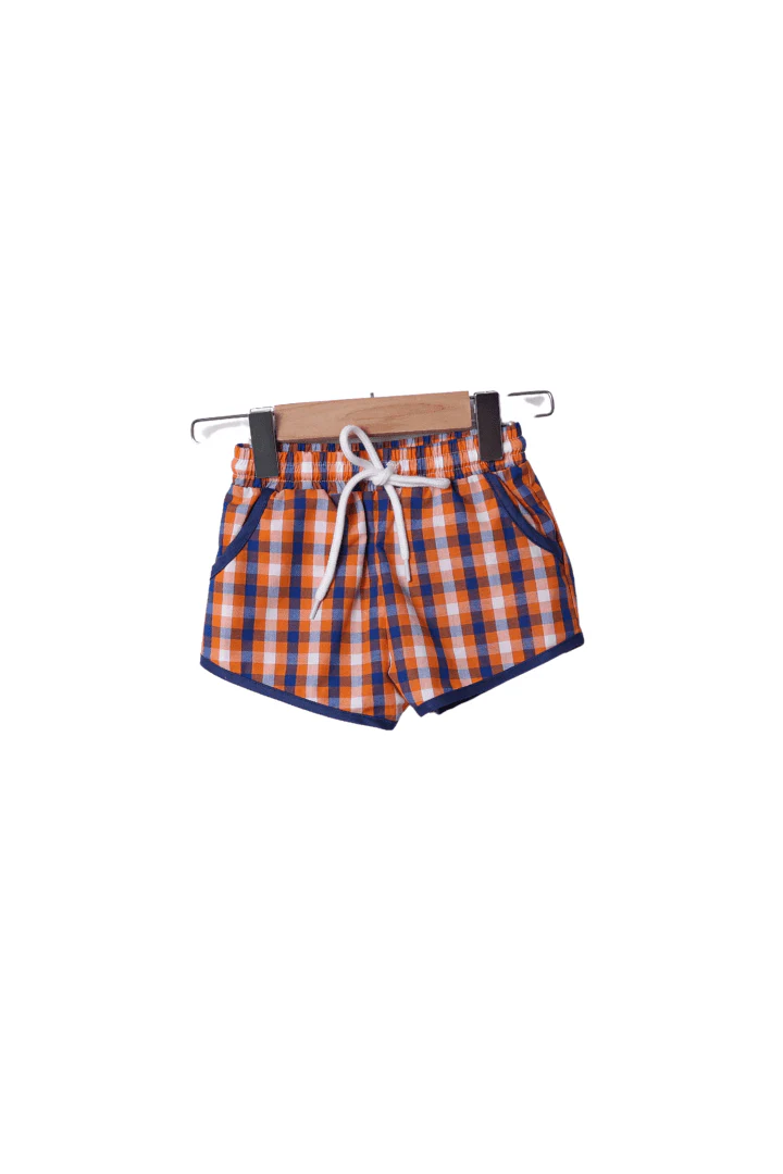 Tigers Navy/Orange Checkered Short Set - Image 2