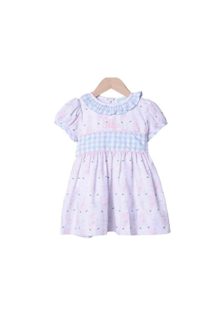Sweet Birthday Girl Gingham Dress