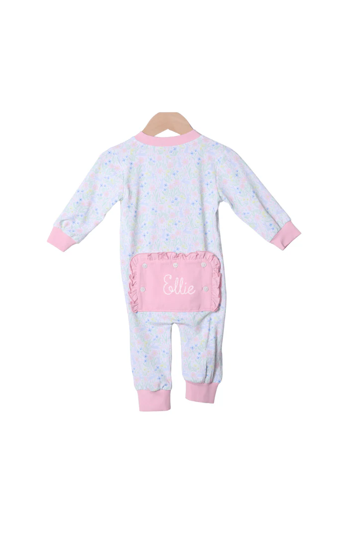 Sweet Bunny Floral Lounge Romper - Image 2