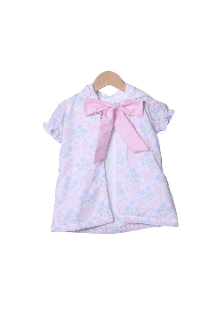 Sweet Hydrangea Bow Swim Coverup