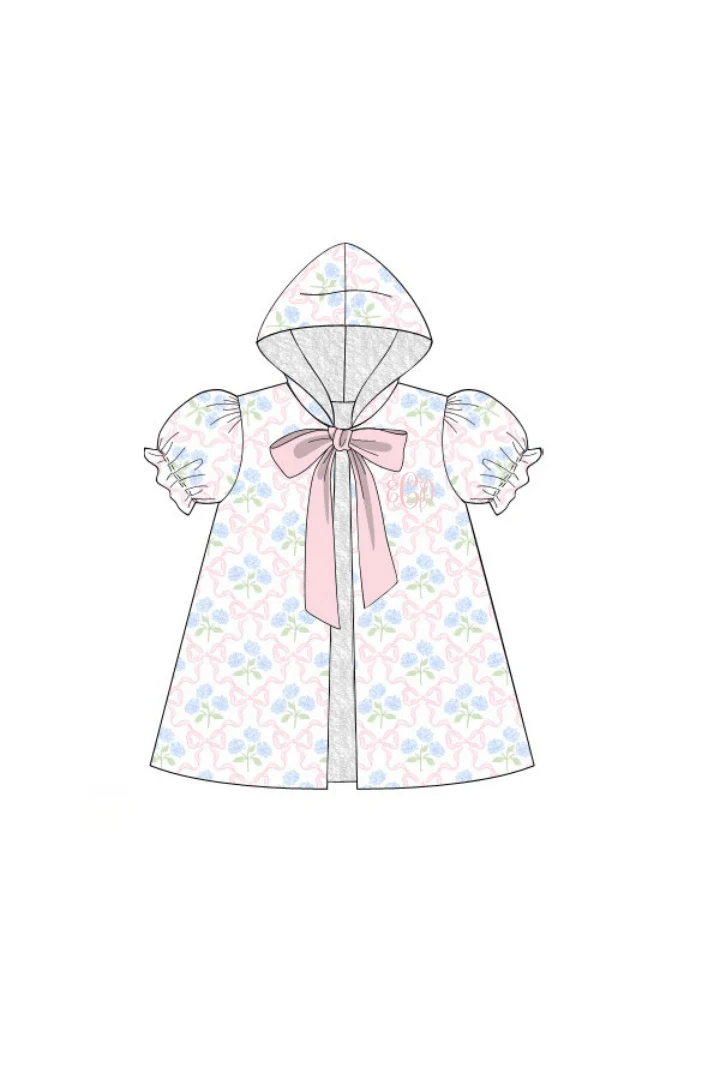 Sweet Hydrangea Bow Swim Coverup - Image 2