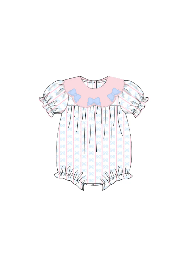 Sweet Scalloped Bow Collar Bubble - Image 2
