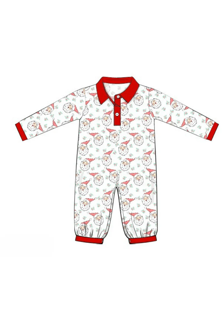 Vintage Santa Polo Romper - Image 3