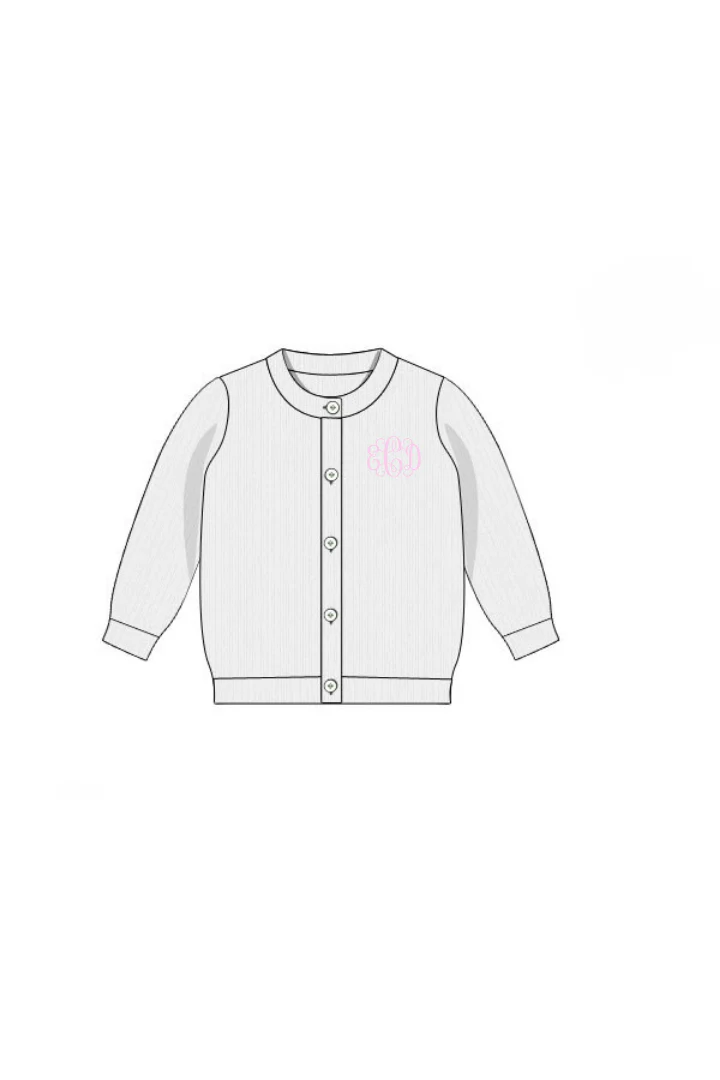 White Floret Cardigan - Image 3
