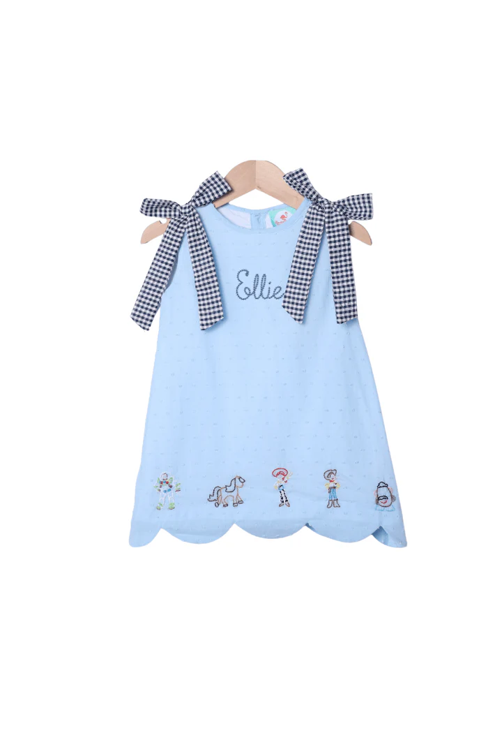 Shadow Embroidered Cowboy Friends Dress