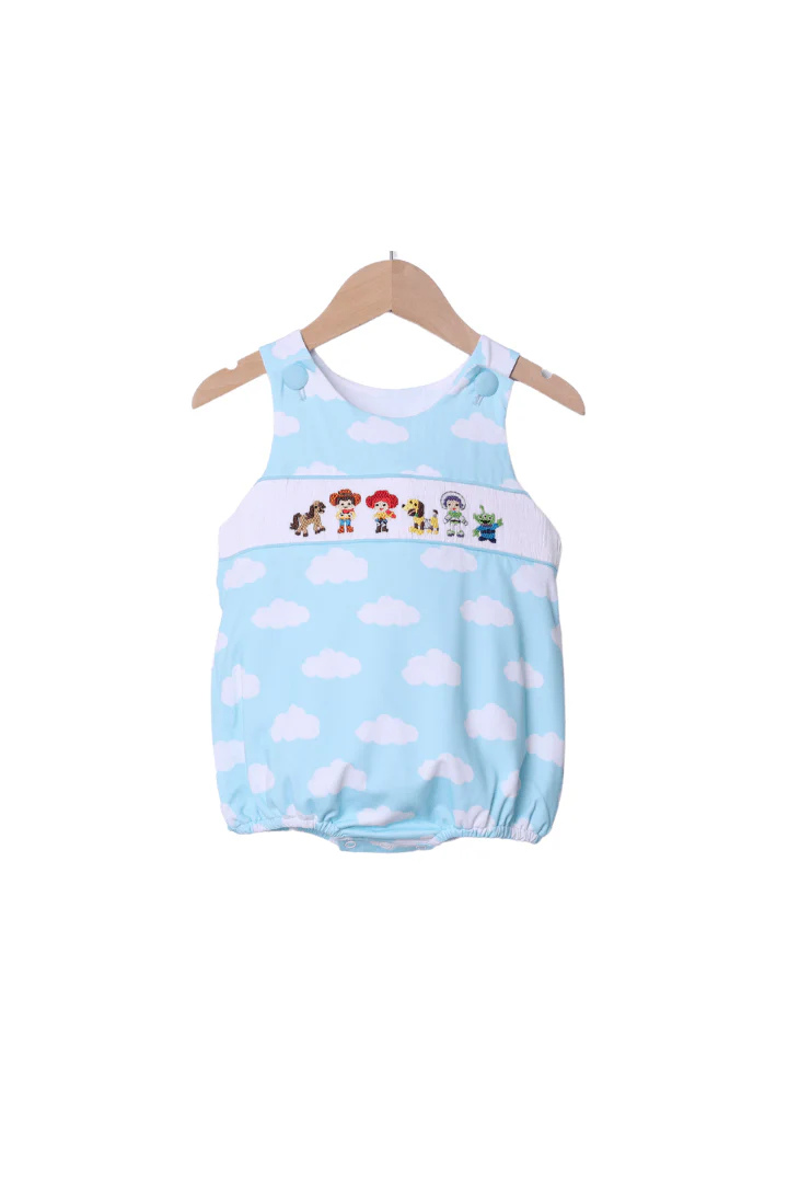 Smocked Cowboy and Friends Cloud Bubble