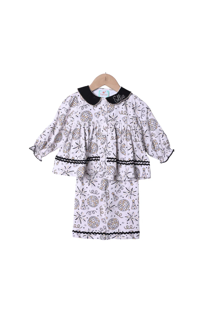 Smocked Happy New Year Swing Lounge Set