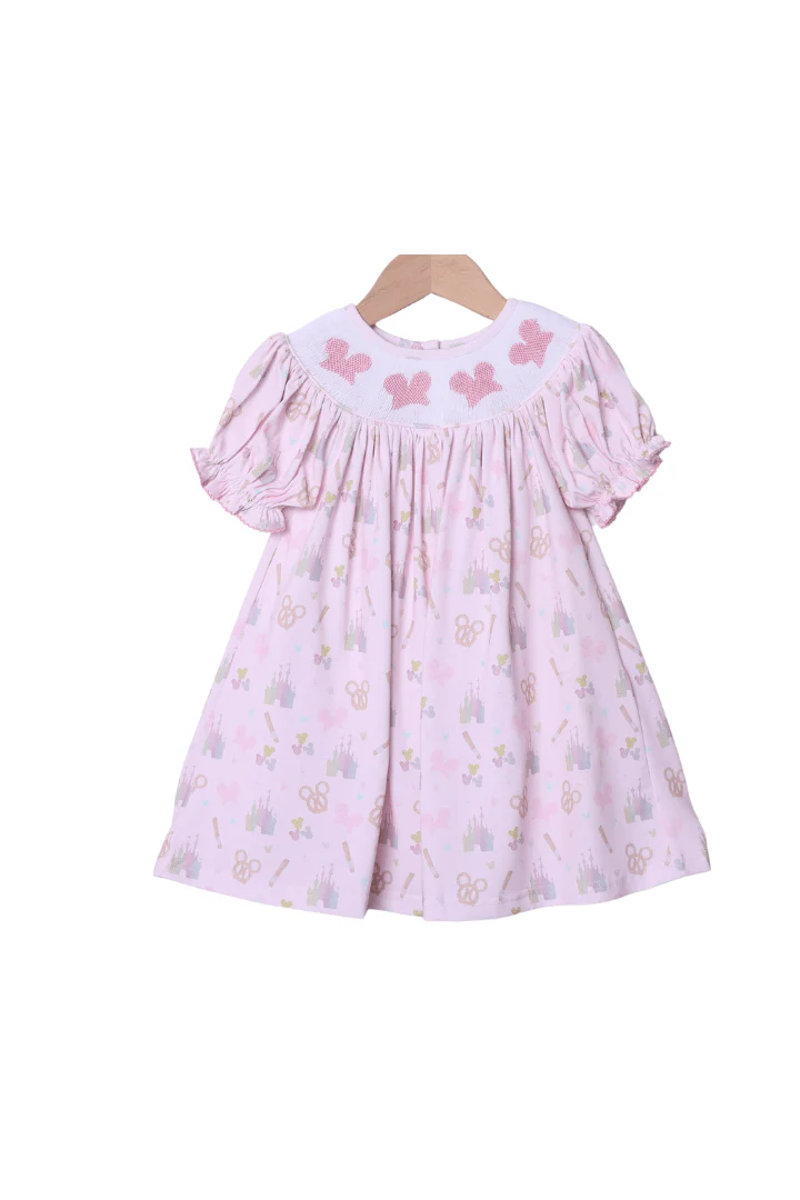 Smocked Mouse Park Snacks Dress